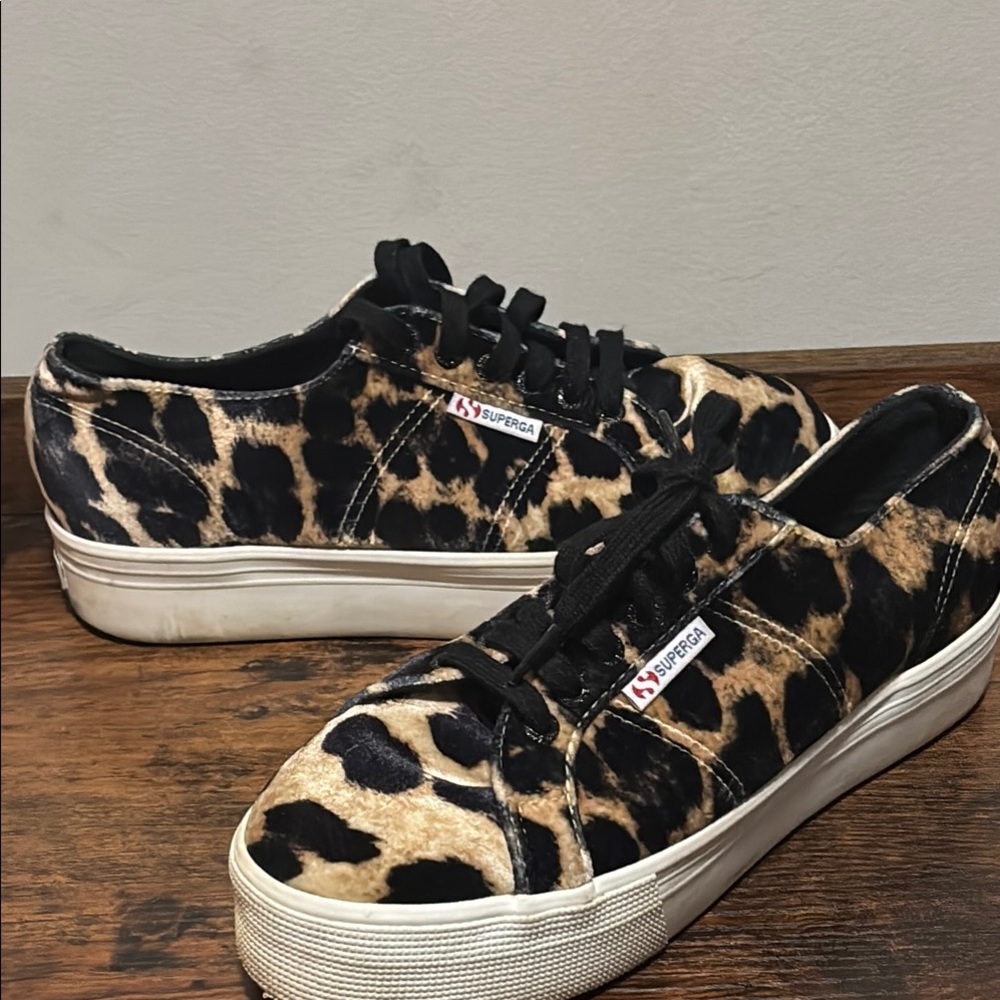 Superga Women's Leopard Print Sneakers
